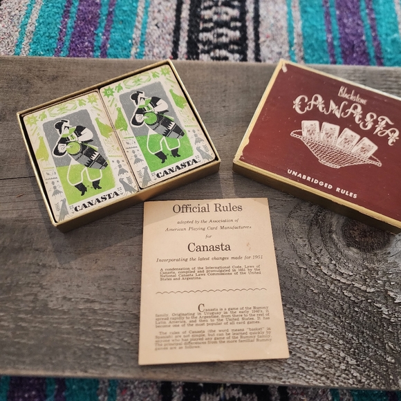 Vintage 1951 Canasta playing cards in original box - Picture 9 of 10